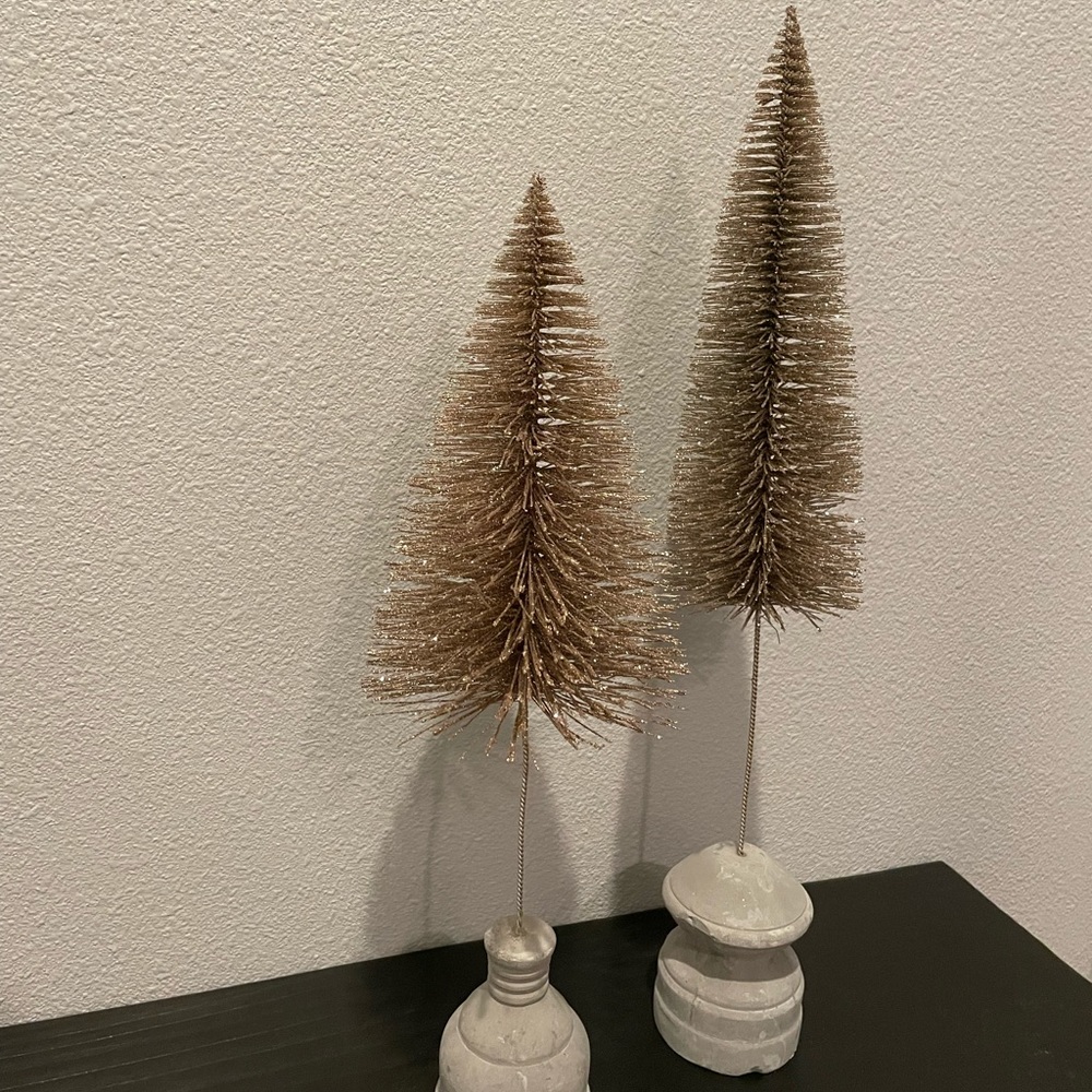 Sparkling glitter Christmas tree set - Picture 2 of 5